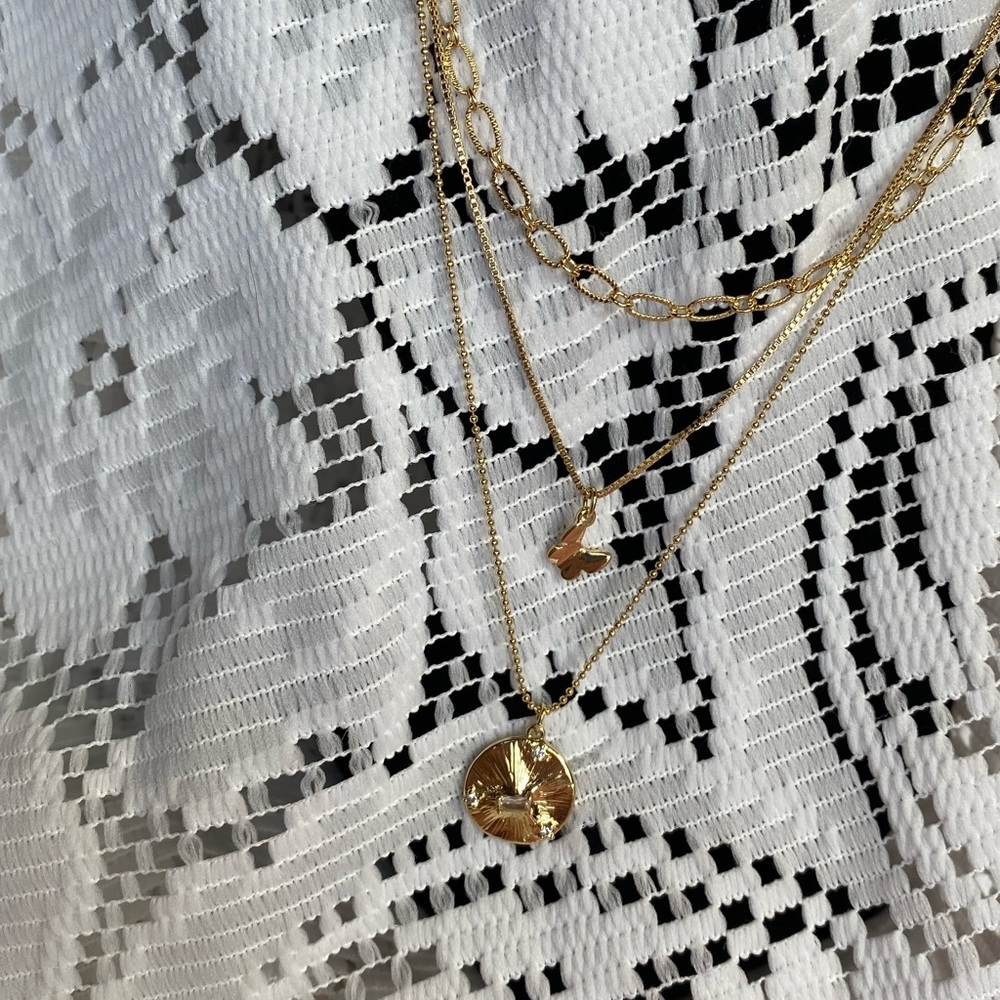 NWT MICAH 3 IN 1 NECKLACE SET VERSATILE LAYERED SPECIAL VALENTINE SPECIAL - Picture 9 of 11
